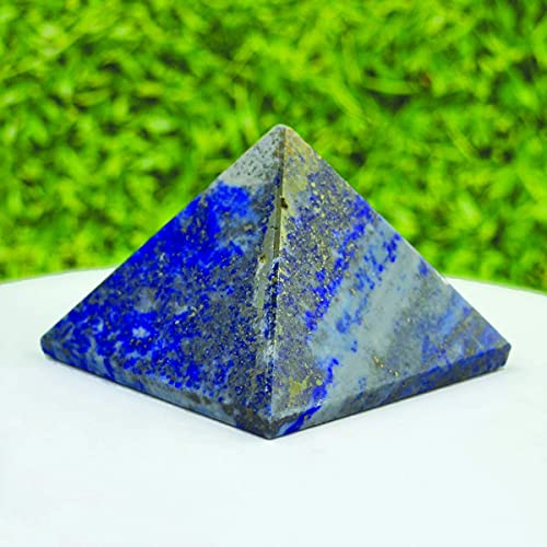 Pyramide en cristal lapis lazuli de qualité supérieure sculptée avec précision - 2