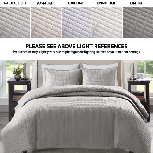 Comfort Spaces CS14-0060 Kienna Quilt Coverlet Bedspread Ultra Soft Hypoallergenic All Season Lightweight Filling Stitched Bedding Set thumb #1