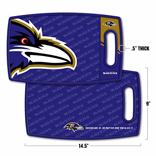 Image of YouTheFan NFL Baltimore Ravens Logo Series Cutting Board