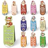 Magnetische Lesezeichen Weihnachten Geschenk, Kinder Adventskalender Füllung, Nikolaus Geschenke Kinder 3 4 5 6 7 8 9 10 Jahre, Weihnachtsgeschenke für Kinder, Mitgebsel Weihnachten Magnetlesezeichen