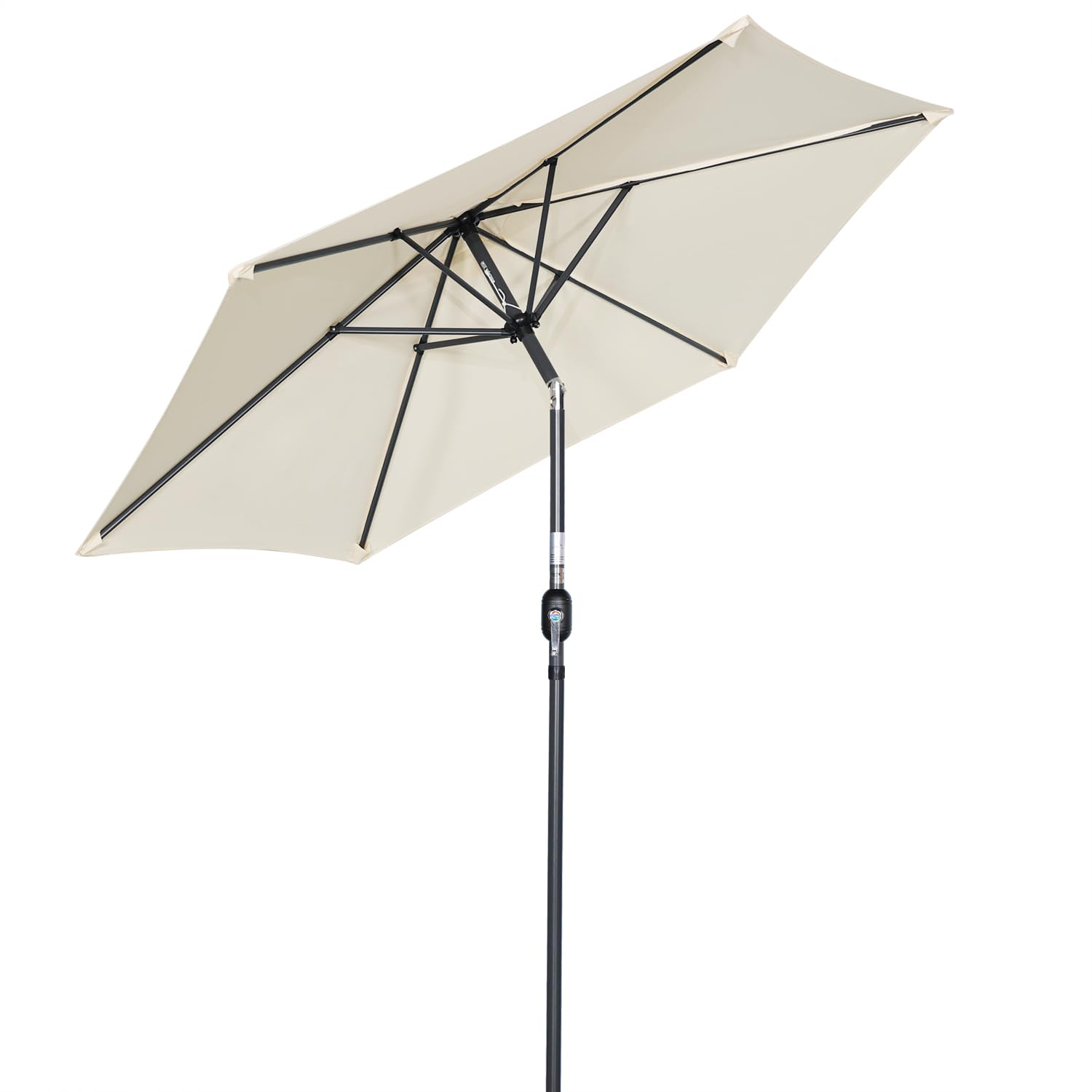 Angel Living 270cm Parasol de Jardín Sombrilla de Aluminio con Mecanismo de Inclinación Sombrilla para Jardín Patio Playa