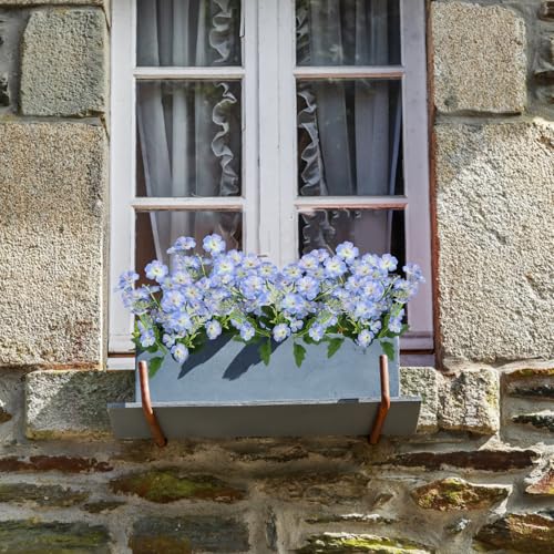 astylishome Tall Artificial Flowers 100 Pcs with Long Stem Fake Violets Plant Faux Flower for Home Garden Wedding Party Table Decoration Realistic Appearance Dark Blue 0416 - Image 4