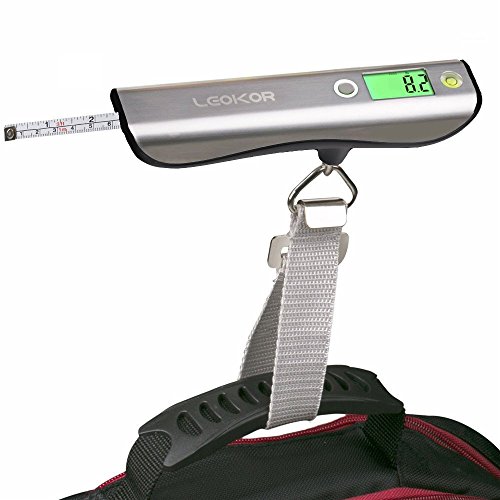 Luggage Scale, LEOKOR Hand Scales with Tape Measure for Travel Baggage