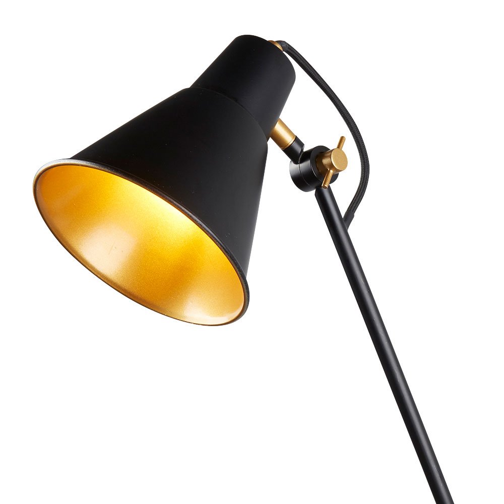 Lampada da parete illuminazione soggiorno lampada da lettura orientabile faretto nero oro 6302BK