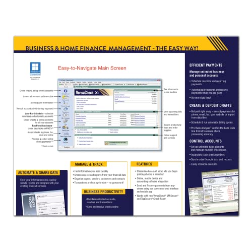 Image of VersaCheck X1 Gold 2023 - Finance and Check Creation Software