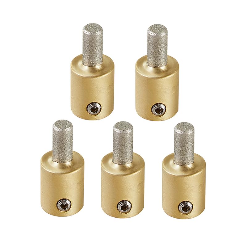Grinder Bit Head for Glass Stone Stained Diamond Grinder Bit Head (1,3/4,1/4,1/8 Inch) for Glass Stone Ceramic Grinding (5 Piece/MCB14)