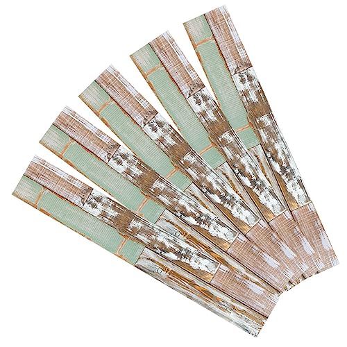 WATIIFUFU 5 Stück Holzmaserung Vinyl Bodenfliesen