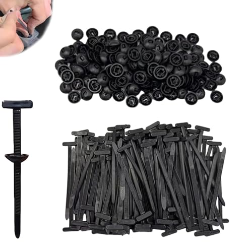 Grip Auto Zip Tie Buckles, Nylon Universal Cable Tie Buckle, Multipurpose Cable Ties Tool, for Car, Bumper, Fender, Trunk Repair (100 Pcs) Grip Auto Zip Tie Buckles, Nylon Universal Cable Tie Buckle, Multipurpose Cable Ties Tool, for Car, Bumper, Fender, Trunk Repair (100 Pcs)