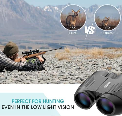 Image of 20x25 High Powered Binoculars for Adults,Compact HD Waterproof Durable and Clear BAK4 Prism FMC Lens,Suitable for Bird Watching,Sightseeing and Outdoor Sports,Black