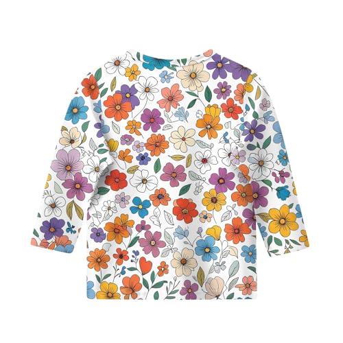 Teen Girl Tops Summer Round Neck 3/4 Length Sleeve Clothes Summer Casual Y2K Shirts 5-16 Years Outfits Pullover2