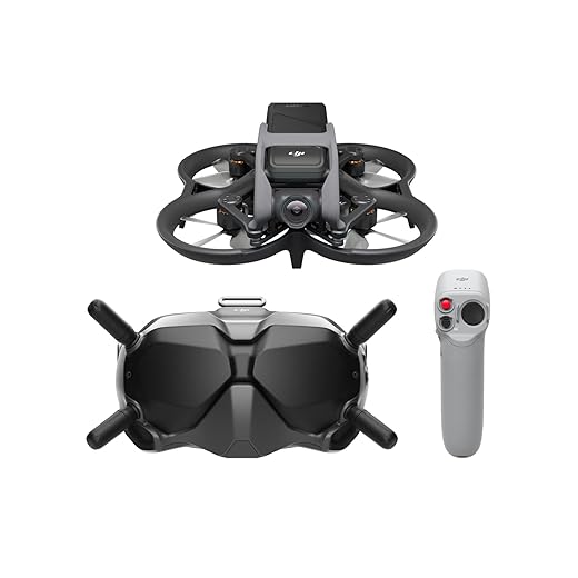 DJI Avata Fly Smart Combo (DJI FPV Goggles V2) - First-Person View Drone UAV Quadcopter with 4K Stabilized Video, Super-Wide 155° FOV, Built-in Propeller Guard, HD Low-Latency Transmission