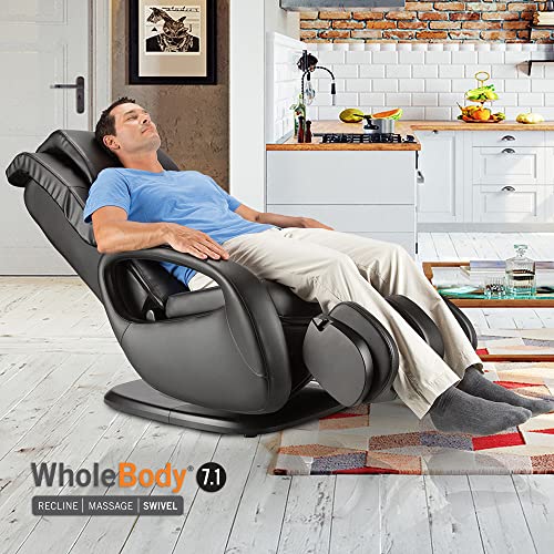 Human Touch Wholebody 7.1 Living Room Recliner Massage Chair - Full Body Professional Grade Personal Massage - Relaxation W Heat For Targeted Stress + Muscle Pain Relief With Foot Calf - Black #TOP5