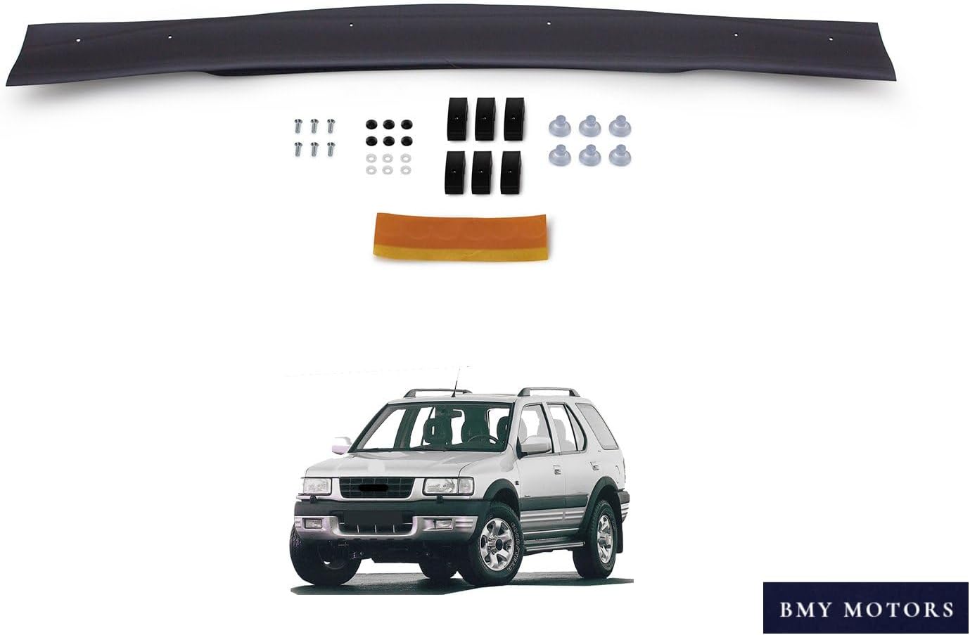 BMY Hood Deflector/Front Bug Shield Compatible for Opel Frontera 1999-2004 Hood Guard Bonnet Protector | Particles & Bug | Car Accessories