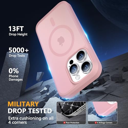 Image of MOCCA Magnetic Shockproof for iPhone 14 Pro Case,Pink