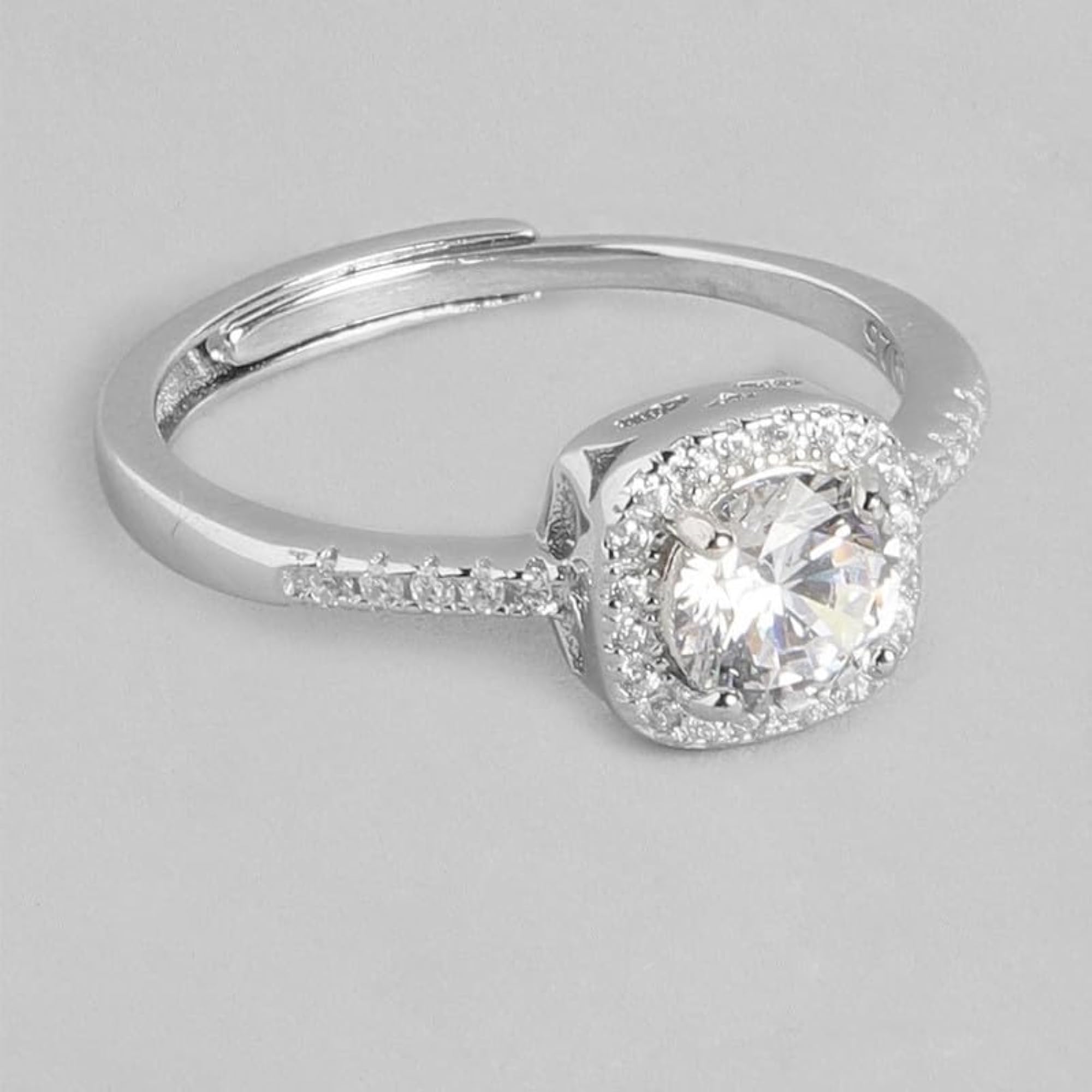 925 Sterling Infinity Rhodium Plated CZ Jewelry Set