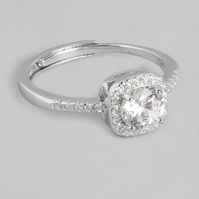 925 Sterling Infinity Rhodium Plated CZ Jewelry Set