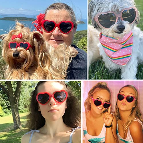 Hycredi Heart Shaped Polarized Sunglasses for Women Retro Fashion Lovely Shades Oversized Large Frame Eyeglasses2