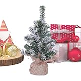 Miniatur-Weihnachtsbaum, Tisch-Weihnachtsbaum – künstliche Weihnachtsbaum-Dekoration | künstlicher Schneebaum, Tischdekoration für Zuhause, Autogeschäft, Hotel