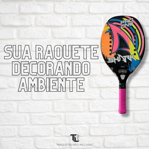 Suporte para Raquete de Beach Tênis em Inox TLPRO - Design Elegante, Construção Durável (6)