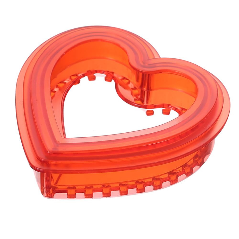 Photo 1 of 3 Pcs Red Heart Sandwich, Pancake & Cookie Cutter and Sealer Set for Kids - Craft Fun & Delicious Heart-Shaped Sandwiches for Breakfast and Lunch, Perfect for Bento Boxes, and Make Every Meal Perfect! 10.5cm*3cm Red - Heart
