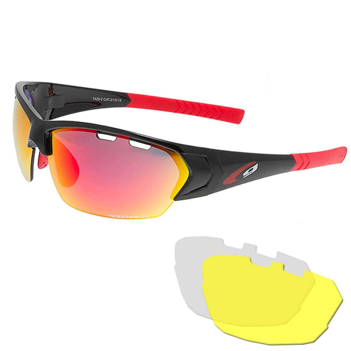 GOGGLE Okulary sportowe z wymiennymi szybkami T428