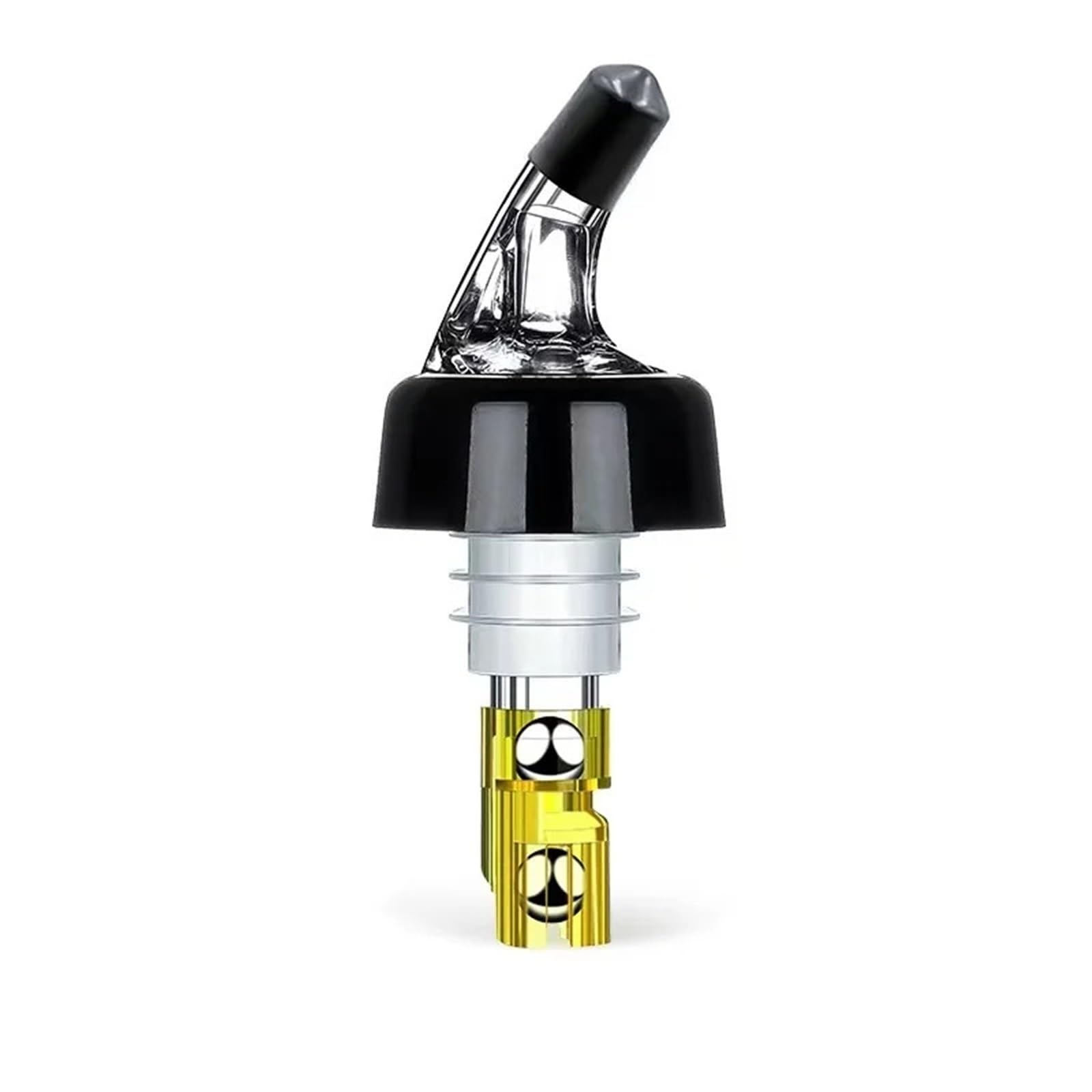 Lot de 10 becs verseurs à vin réglables avec capacité de 20, 30, 45 ml - Jaune, 30 ml