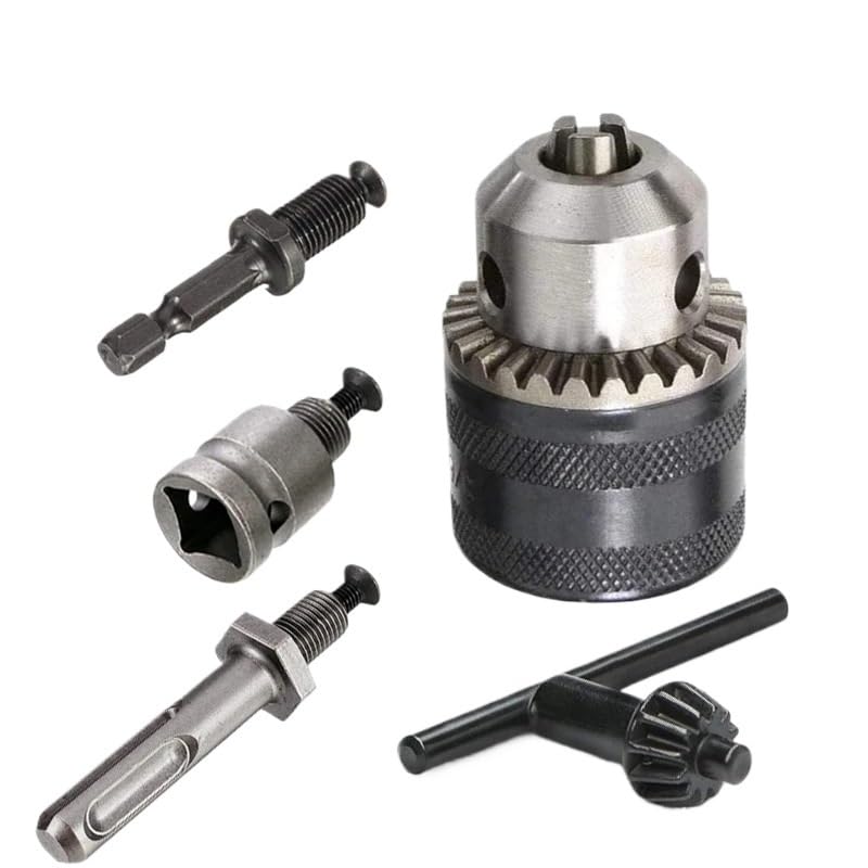 1 pieza Convertidor de 1,5-13 mm 1/2 20UNF Llave Portabrocas Rosca Adaptador de Cambio Rápido SDS 1/4 Llave de Impacto Punta Varilla de Conexión Hexagonal(D (5pcs Set))