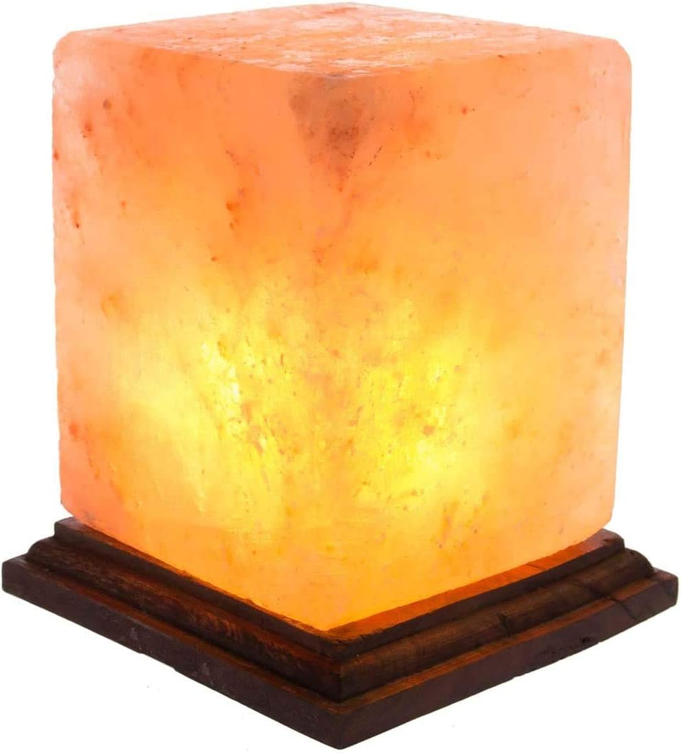 Organic Secrets Himalayan Pink Salt Cube Lamp