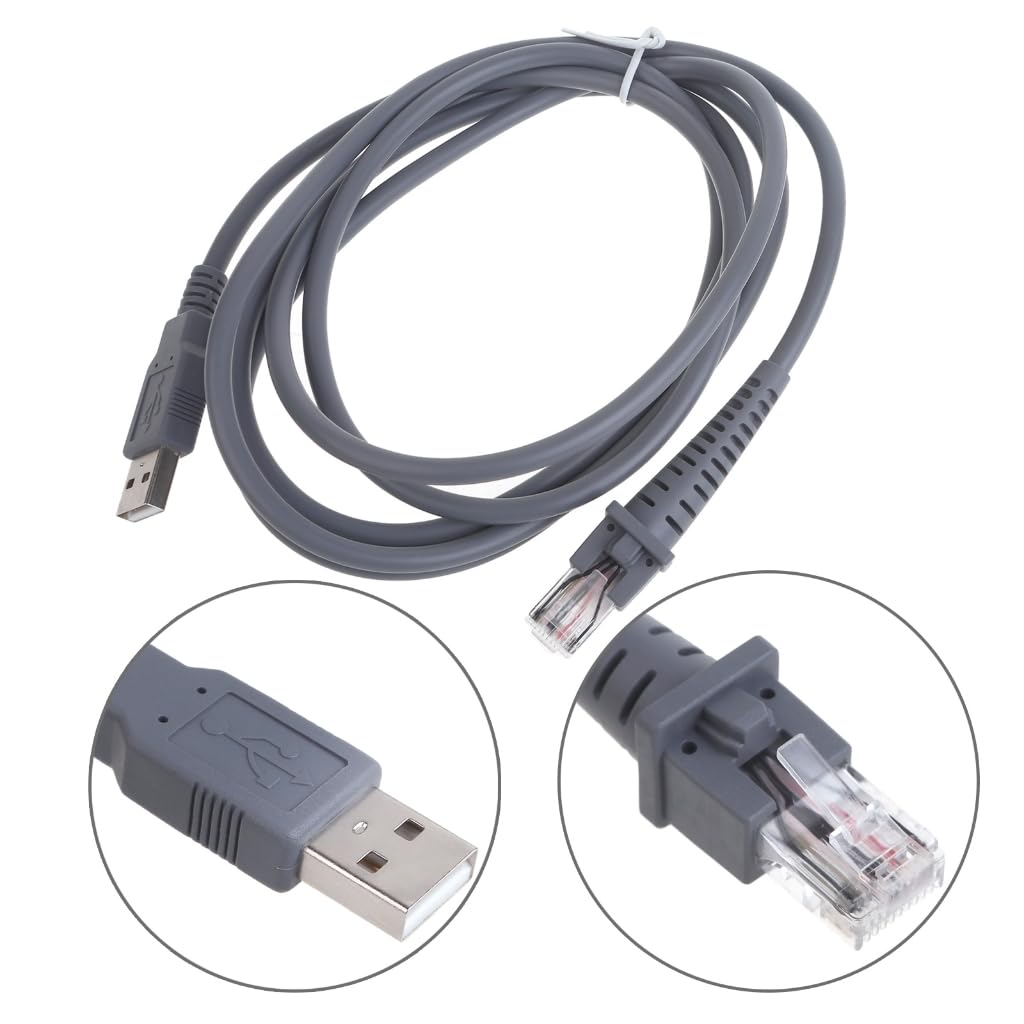 Cable USB flexible versátil de 2 m para escáner GD4130 QD2100 GBT4100