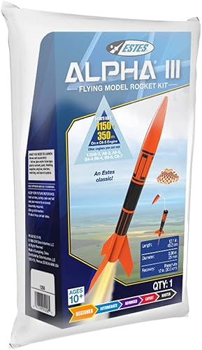 Miniatura 2 de Estes Alpha III, naranja, negro