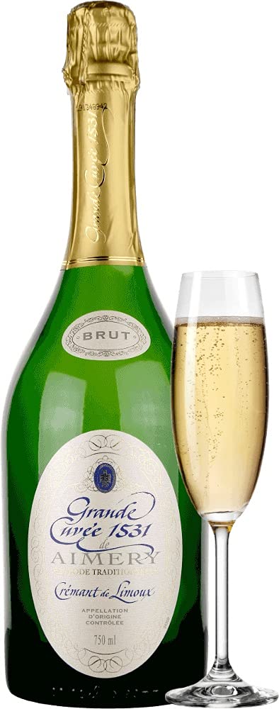Aimery Grande Cuvée 1531 Crémant Brut von Sieur d'Arques - Schaumwein 18 x 0,75l VINELLO - 18er - Weinpaket inkl. kostenlosem VINELLO.weinausgießer