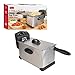 Price comparison product image Quest 35140 3L Stainless Steel Deep Fryer / Adjustable Thermostat / Detachable Basket / Ergonomic Cool Touch Handle / 2000W