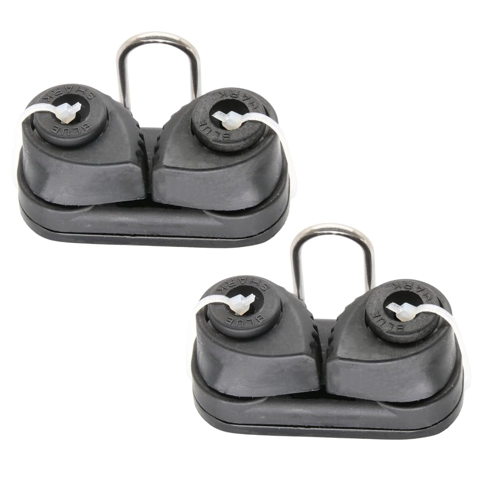 Blue Shark: Nylon Sailing Cam Cleat with Wire Fairlead 126 | for Line Sizes 1/8