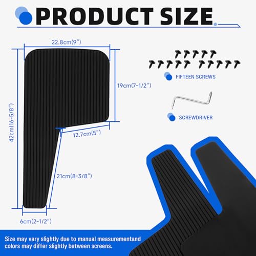 Image of 4PCS Black Mud Flaps Universal Rubber Front and Rear Side Splash Guards Mudflaps Mudguard Fender Flares with Hardware for Car Pickup Truck SUV