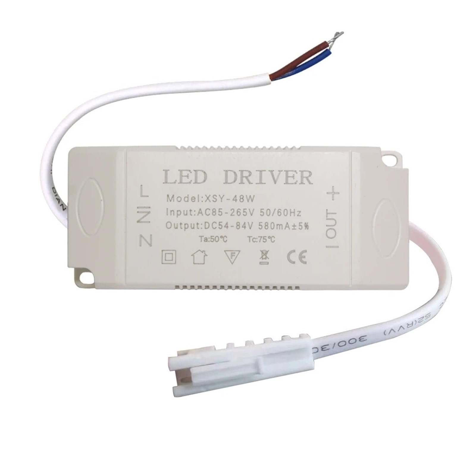FCARUMIQP LED Driver 600mA Constant Current 10W 18W 20W25W 28W 18-28X3W DC54-84V for Ceiling Light Bulb Power Supply AC85-265V