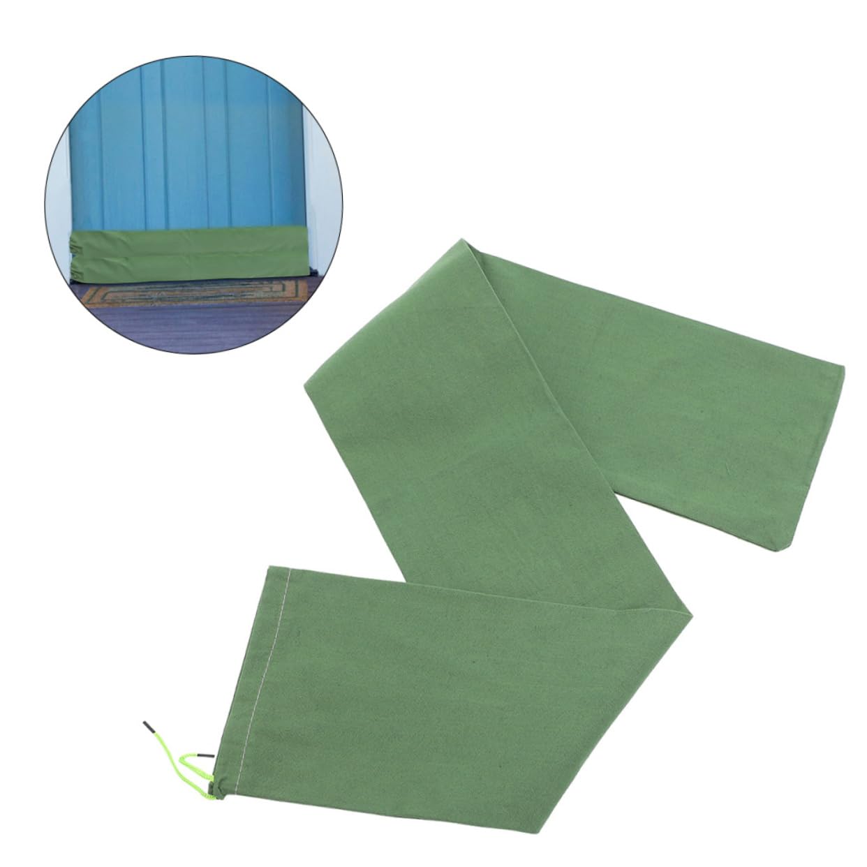 2pcs Long Canvas Flood Prevention Sandbags Reusable Barrier for Indoor Outdoor Use Flood Water Control for Garage and Property Protection