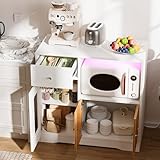 Saitedudu Armario de cocina con encimera, salón (blanco-ORK)