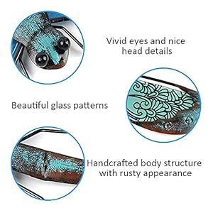  LIFFY-Metal-Dragonfly-Wall-Decor-Outdoor-Wall-Decor-Garden-Dragonfly-Decor-for-Patio-Dragonfly-Metal-Wall-Art-for-Living-Room-Bedroom-Dragonfly-Gifts14inch-MetalGlass
