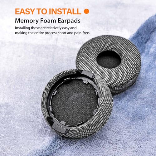Engage 75 Earpads - Compatible con Auriculares Engage 75/65 Almohadillas de Repuesto de Tela Gris con Espuma de Micrófono - NO Compatible con Modelos Engage Convertible y Engage Mono miniatura 3