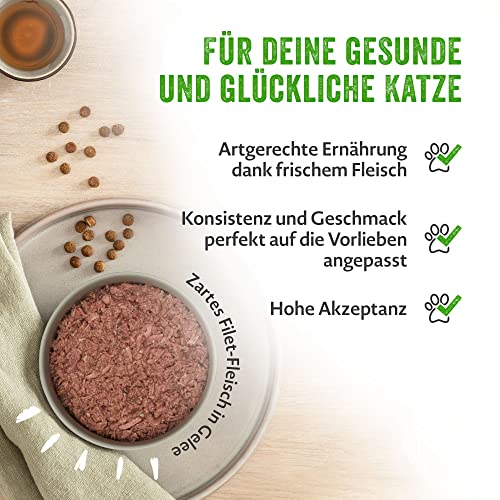 MERA Katzennassfutter, Ente, 12 x 85 g