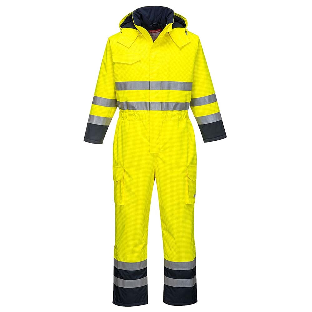 Portwest S775 Mono de trabajo Bizflame Constrast Con Cremallera Reflectante