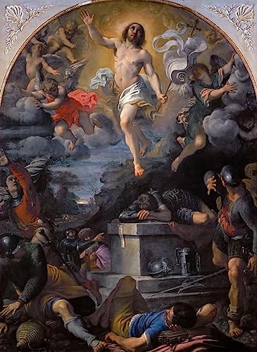 Impression Tableaux Graffiti Art Mural Résurrection Christ Carracci pour Salon