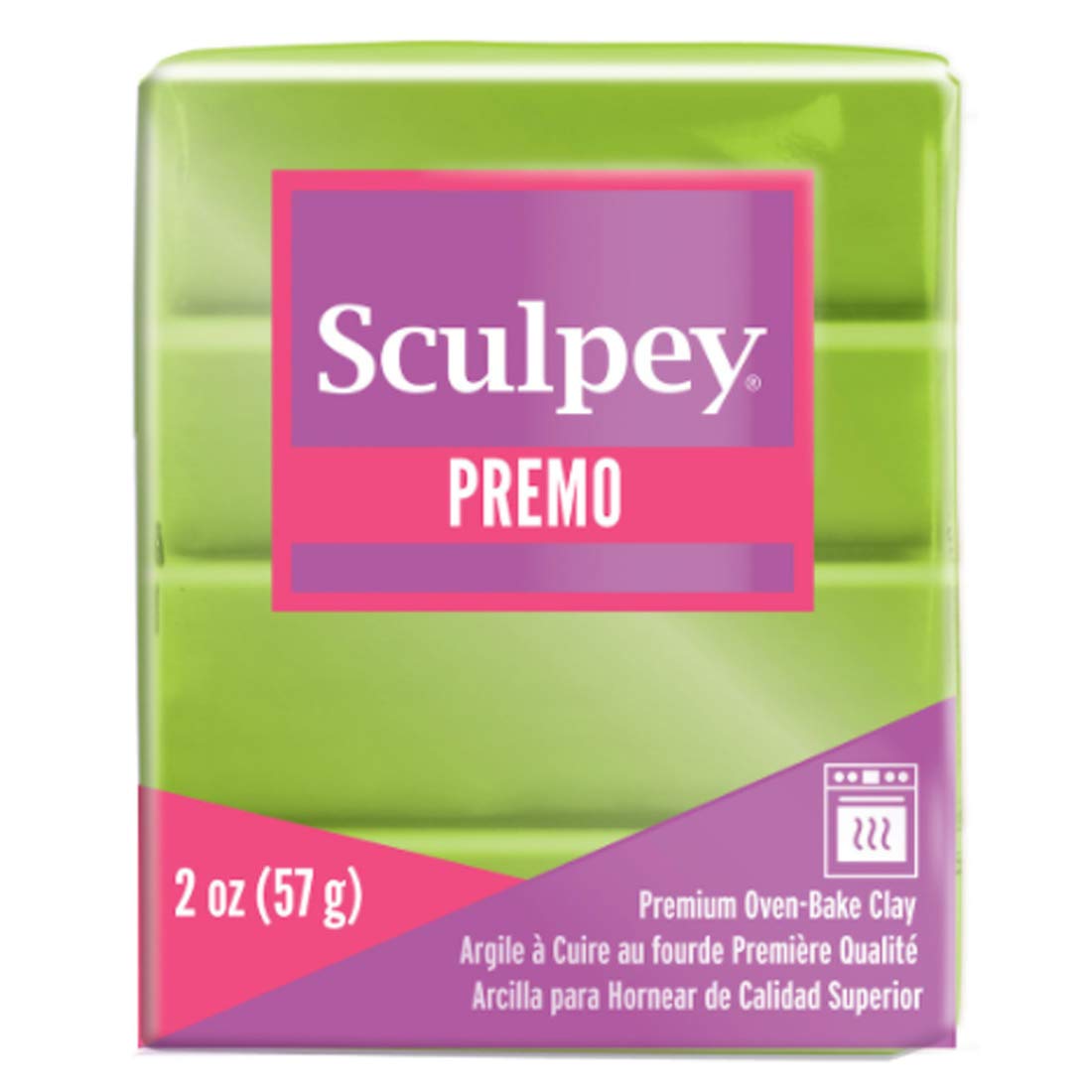 Premo Sculpey Accents Oven Bake Clay (Bright Green Pearl)