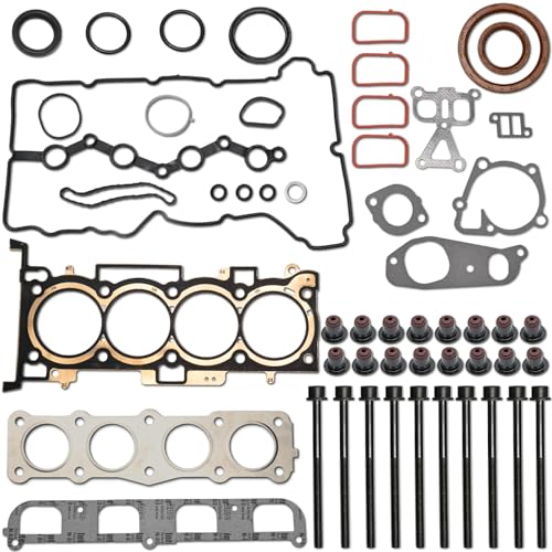 Image of Cylinder Head Gasket Set w /Bolts fit for 2011-2015 Hyundai Sonata Tucson Kia Optima Sorento Santa Fe Sport 2.4L G4KJ 2359CC L4 DOHC HS54741B CS26333-1 ES72465-1