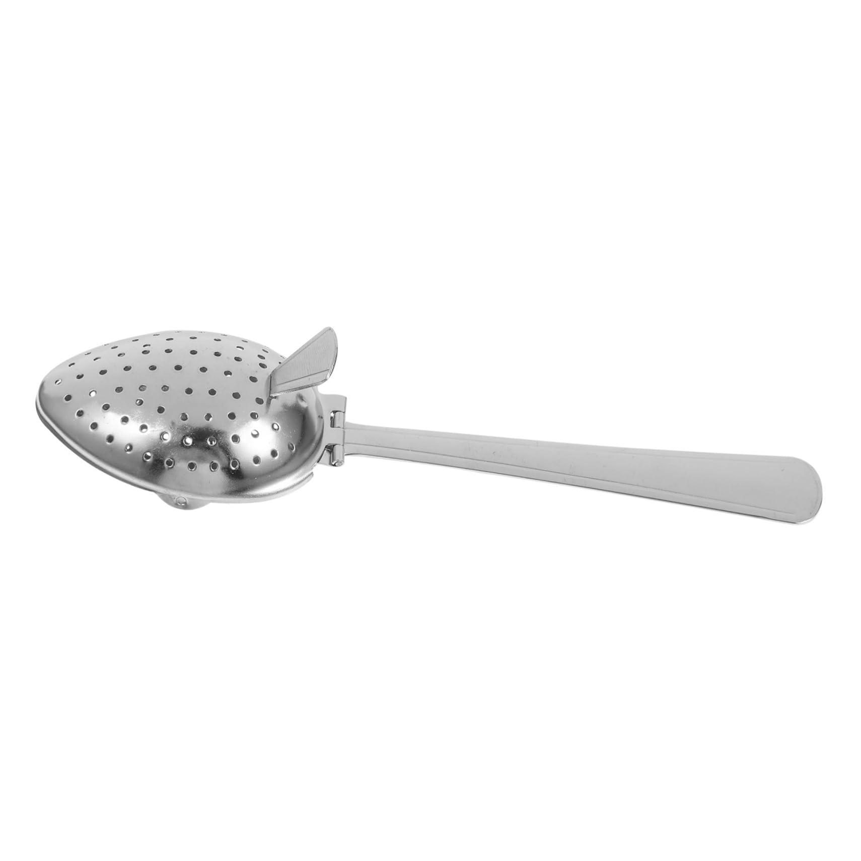Amosfun 1Pc Stainless Steel Multi Function Tea Filter Strainer with Long Handle and Reusable Infuser for Loose Leaf Tea Herbs and Spices for Tea Lovers Silver