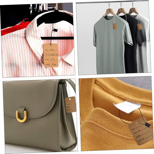 Abaodam 1000個 大量プライスタグ 衣類ラベル 牛製 合格証タグ 軽量コンパクト 価格表示用 吊り下げ可能 服飾用シンプルタグ