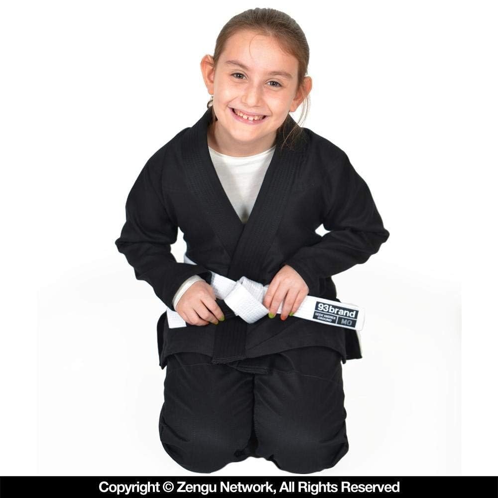 93Brand Standard Issue V1.2 Children's Gi - Black (M1)