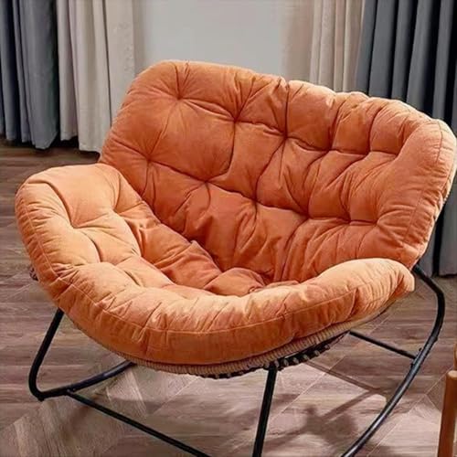 Cojín de repuesto para mecedora, relleno de algodón suave para uso en interiores y exteriores, cojín gigante para silla mecedora de patio