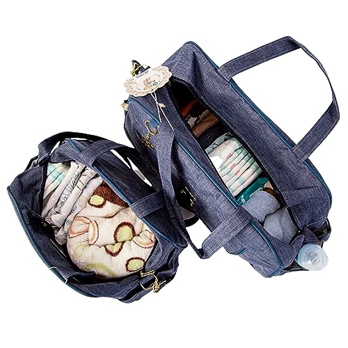 Kit Bolsa Mala Maternidade Menino Menina Bebe Reforçada Mescla