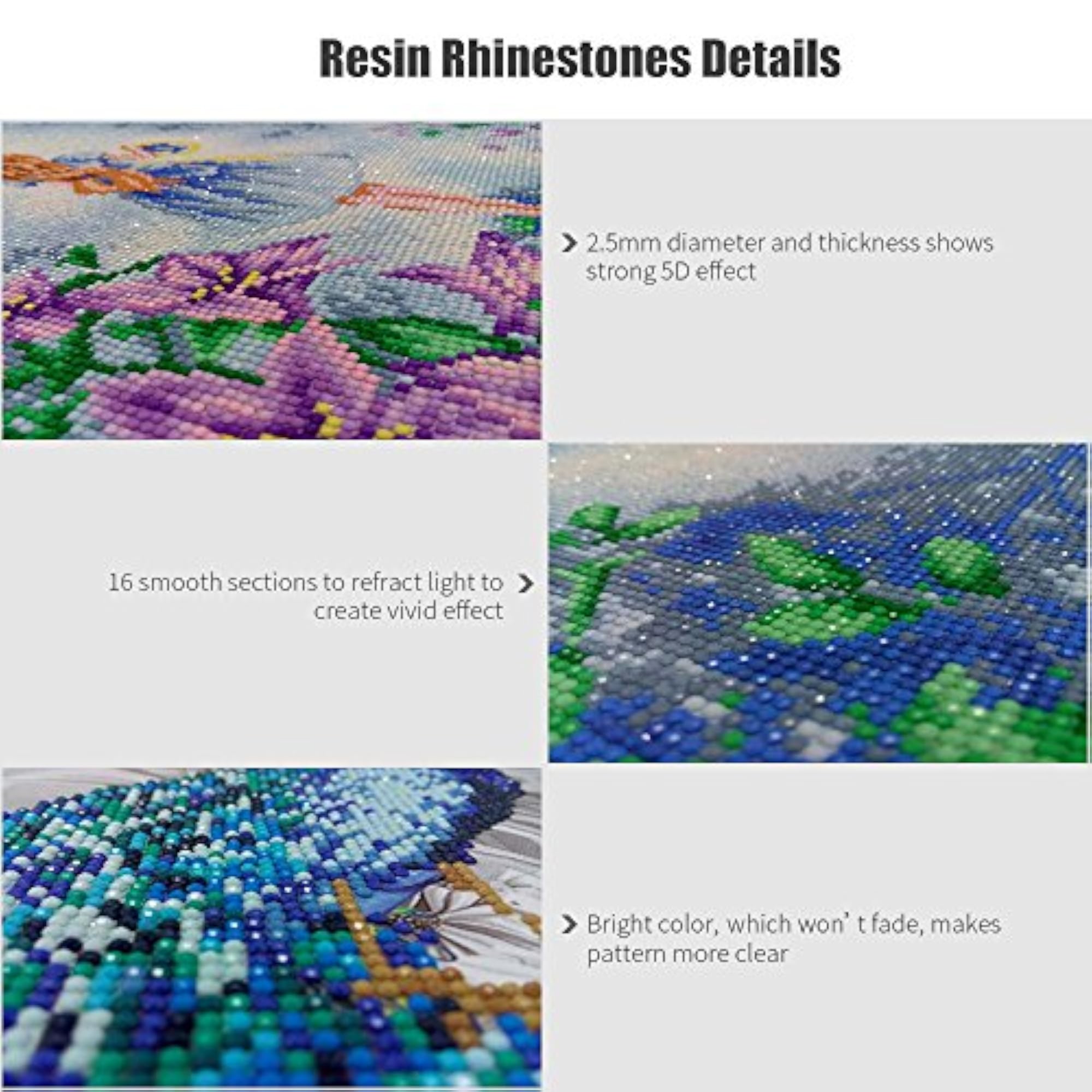 DIY 5D Bear Pattern Resin Mosaic Embroidery Kit